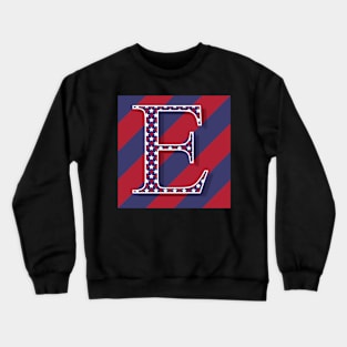 Old Glory Letter E Crewneck Sweatshirt